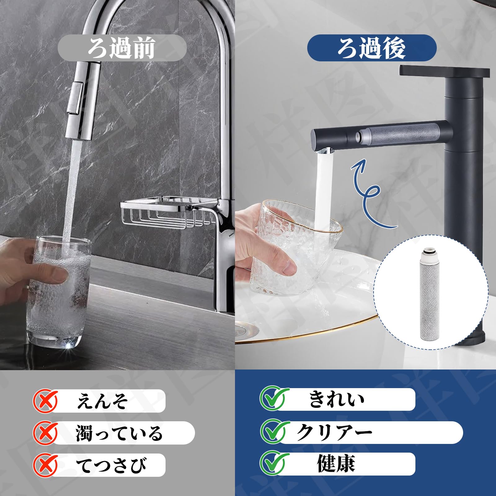 Amazon | JC0036UG対応 タカギ互換 浄水器カートリッジ 高除去性能